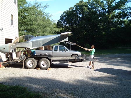 loading plane for trip to airport