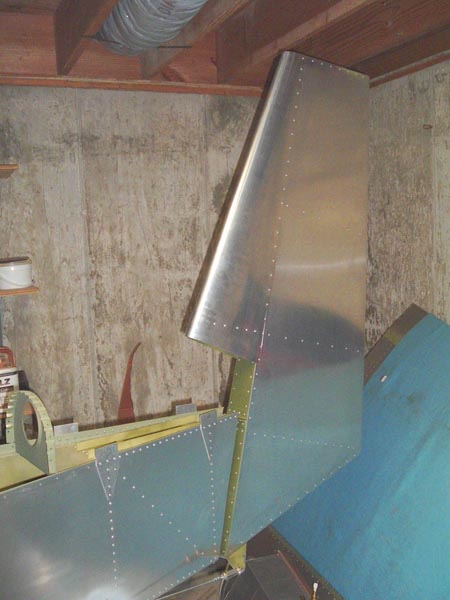 rudder attached